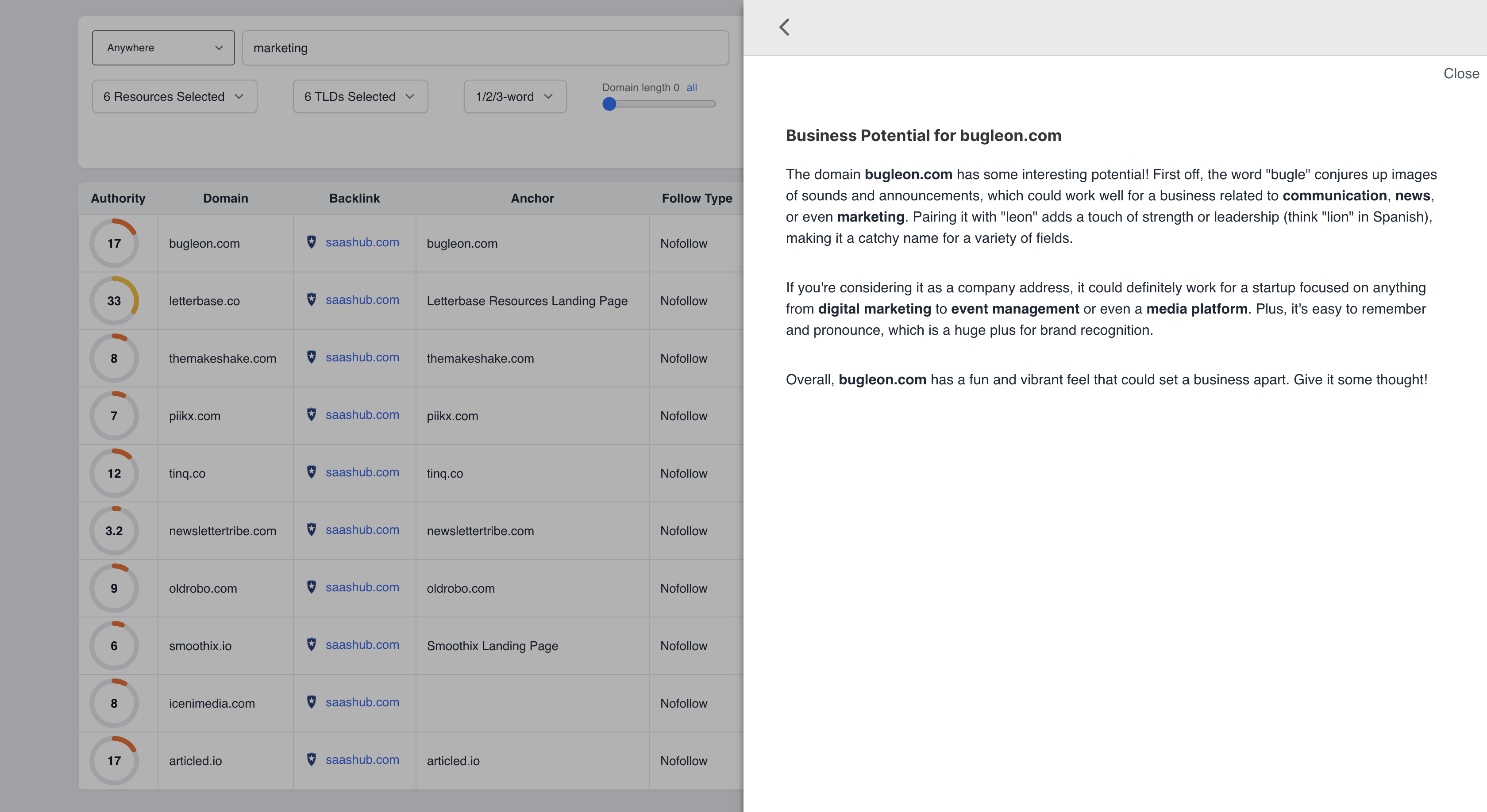 Média GoneDomains SEO Tool - Quality backlinks that work — and that Google loves 5