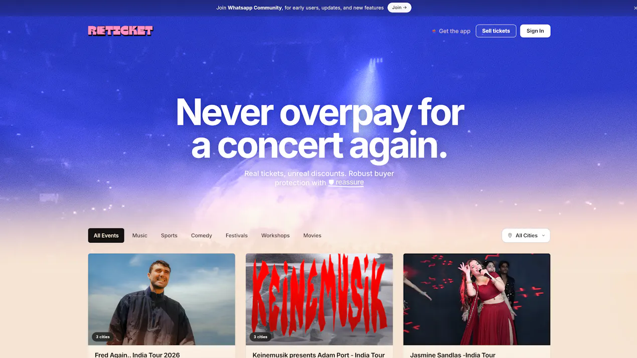 Reticket product