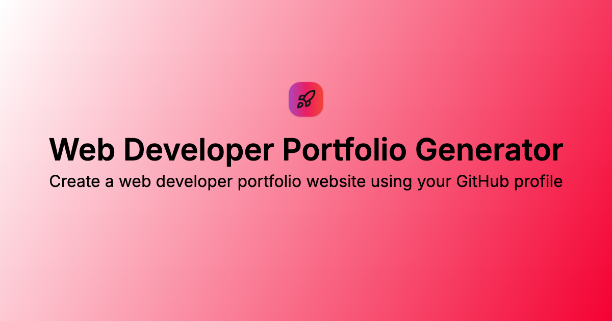 Générateur de portefeuille de développeurs Web media 1