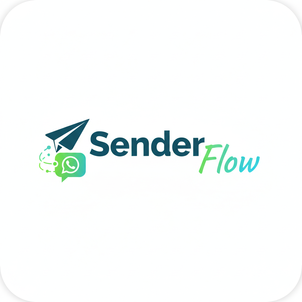 SenderFlow - Product Hunt launch logo and brand identity