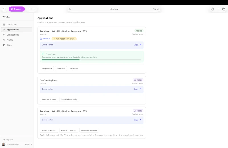 Winche screenshot 9