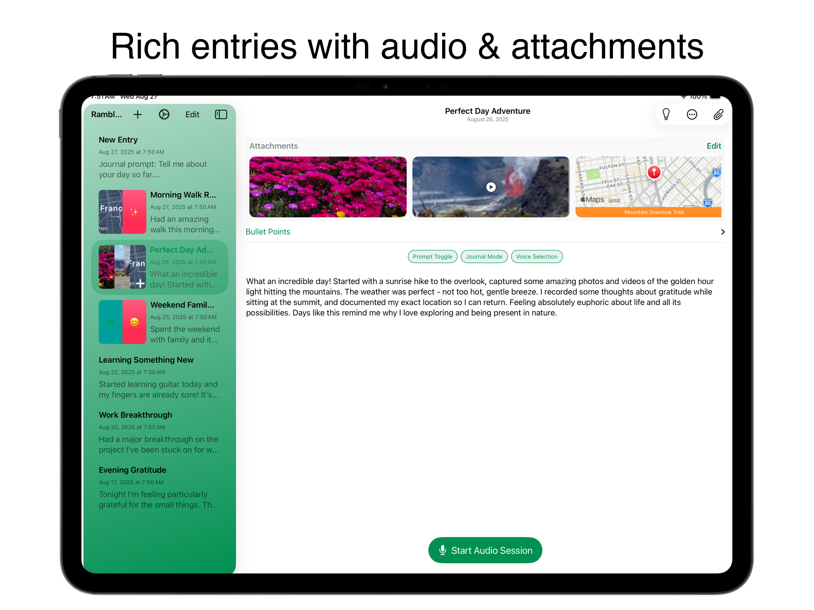 Média Journal, journal: Rambler - Journalisation mains libres, dicter 8