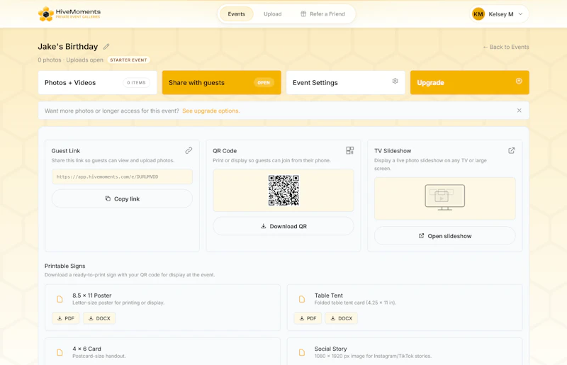Hivemoments screenshot 2