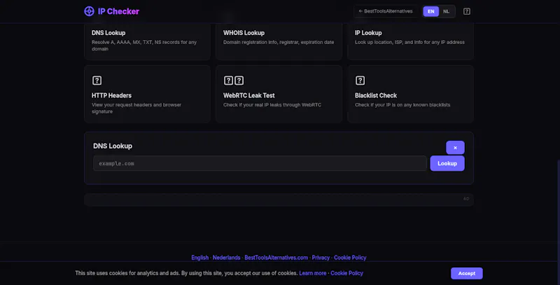 IPChecks screenshot 1