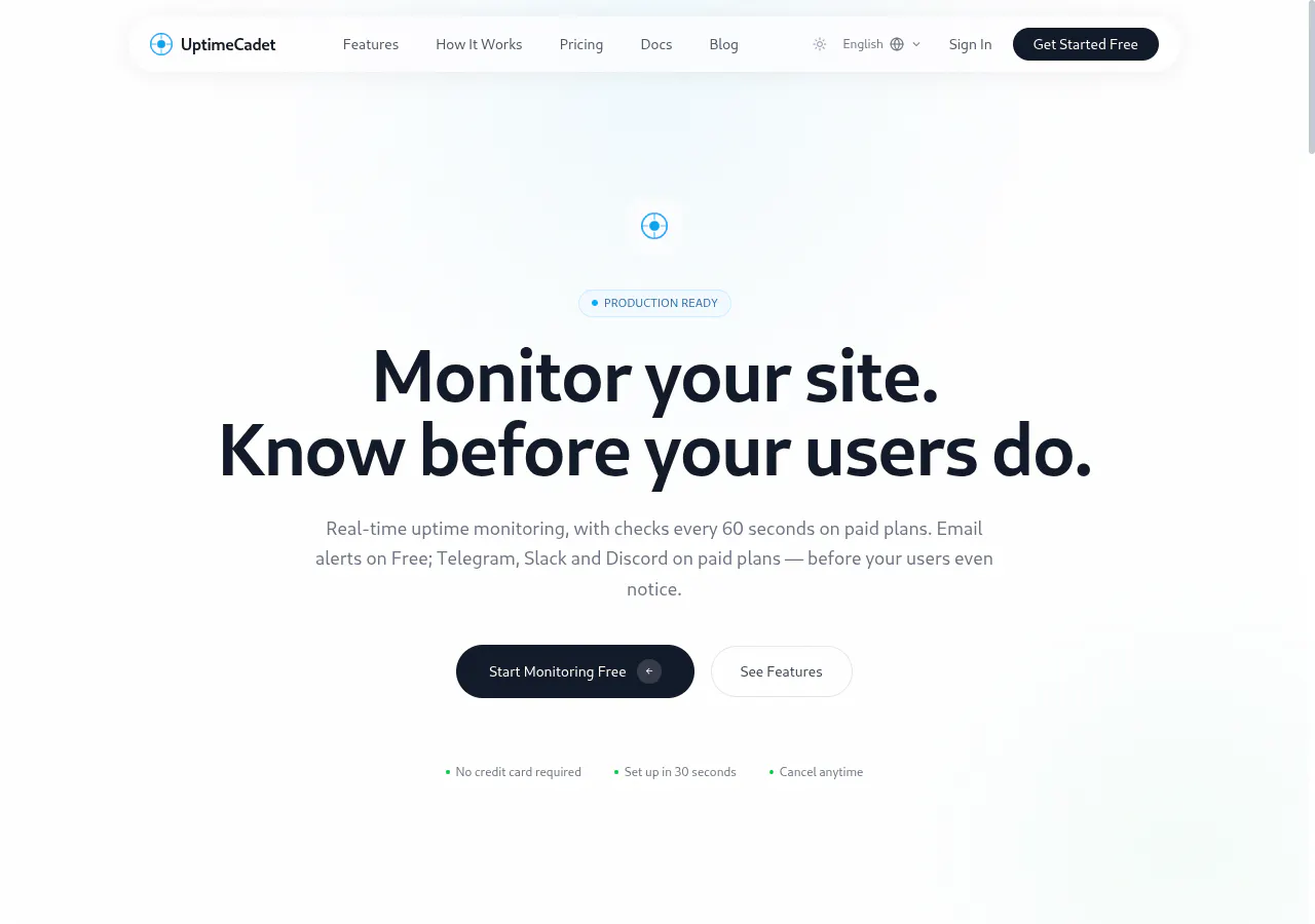 UptimeCadet gallery image