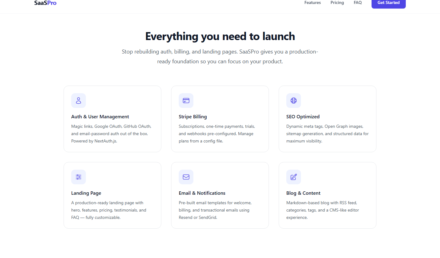 SaaSPro - SaaS Landing Page Template gallery image
