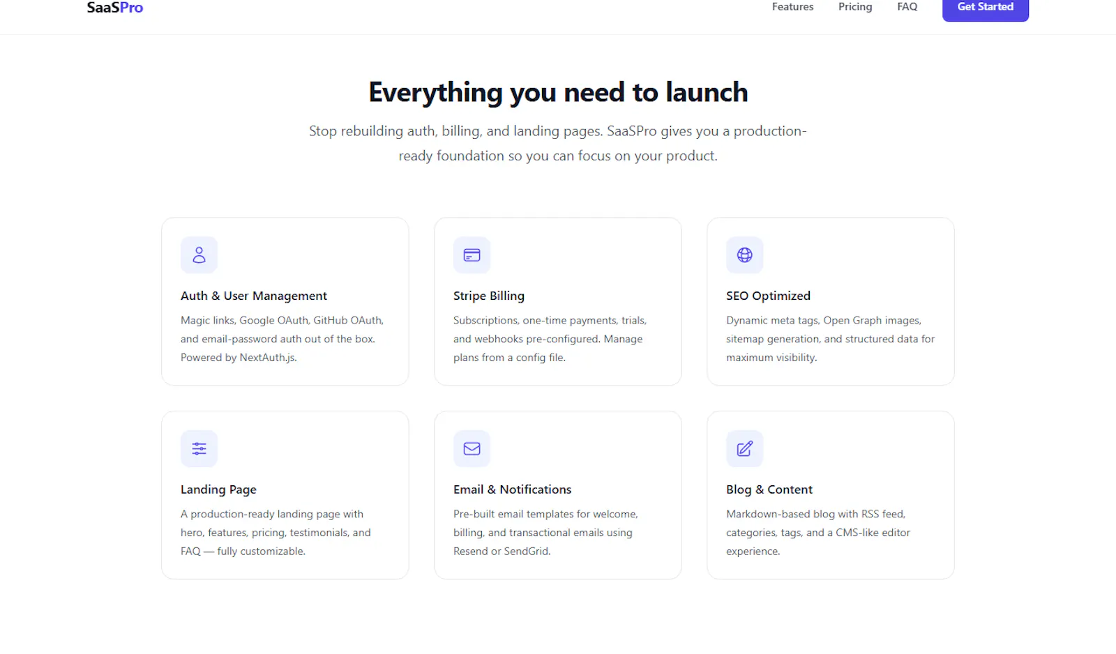 SaaSPro - SaaS Landing Page Template screenshot 2