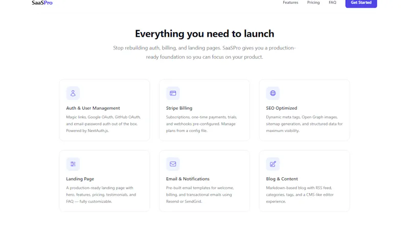 SaaSPro - SaaS Landing Page Template screenshot 2