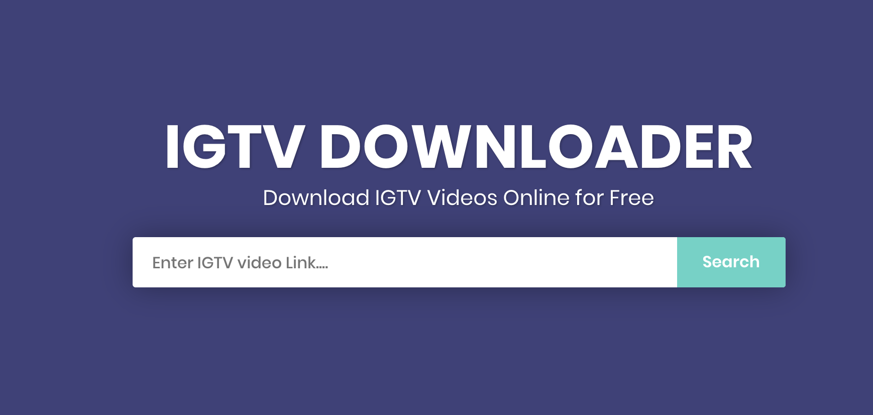 IGTV Video Downloader [Web and APK]
