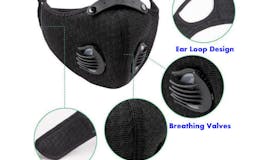 neoprene face mask with carbon Filter media 1