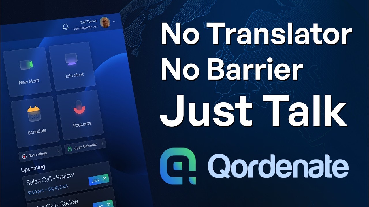 Qordenate MultiLingual Meeting Platform gallery image