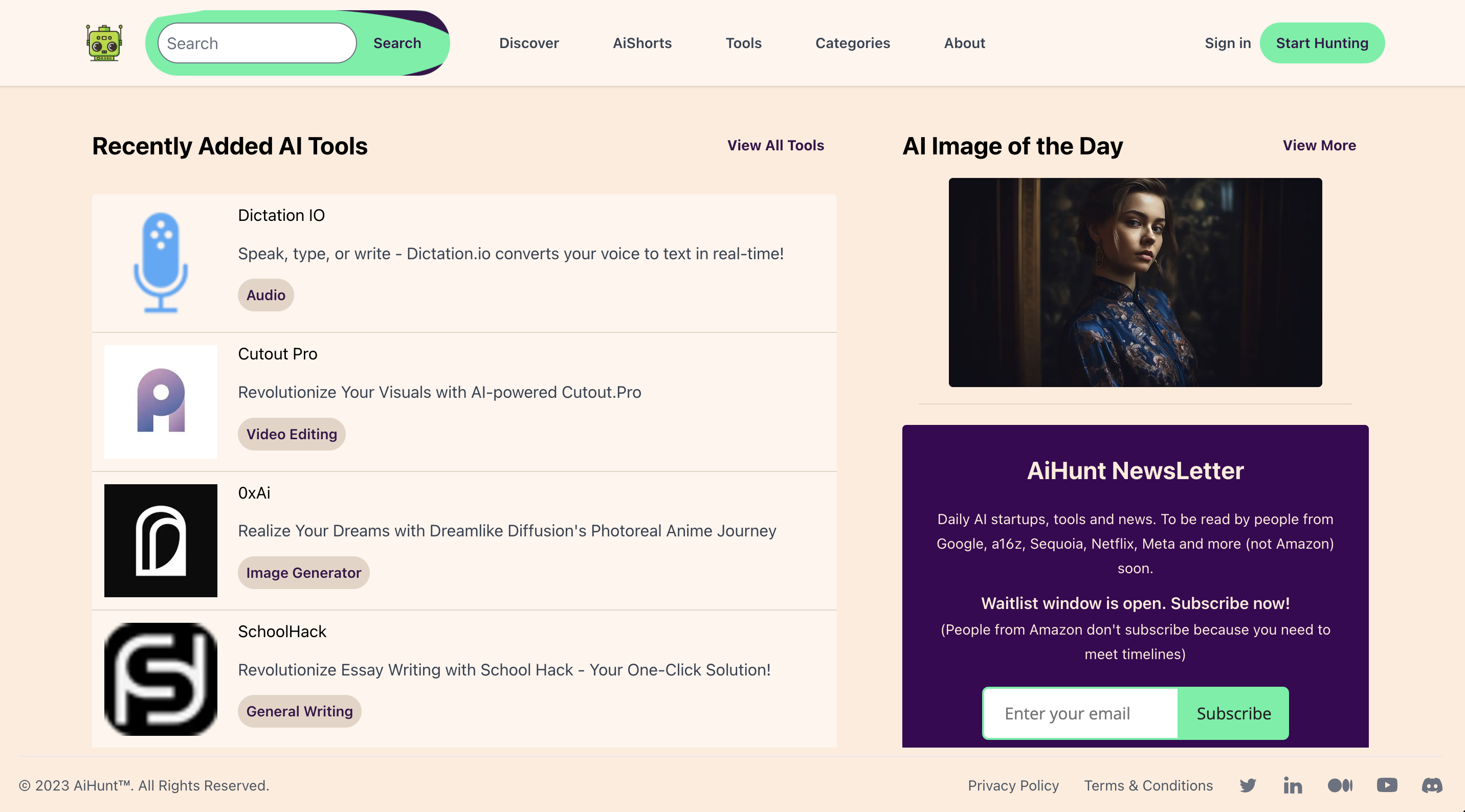 AiHunt - Your daily AI dashboard gallery image