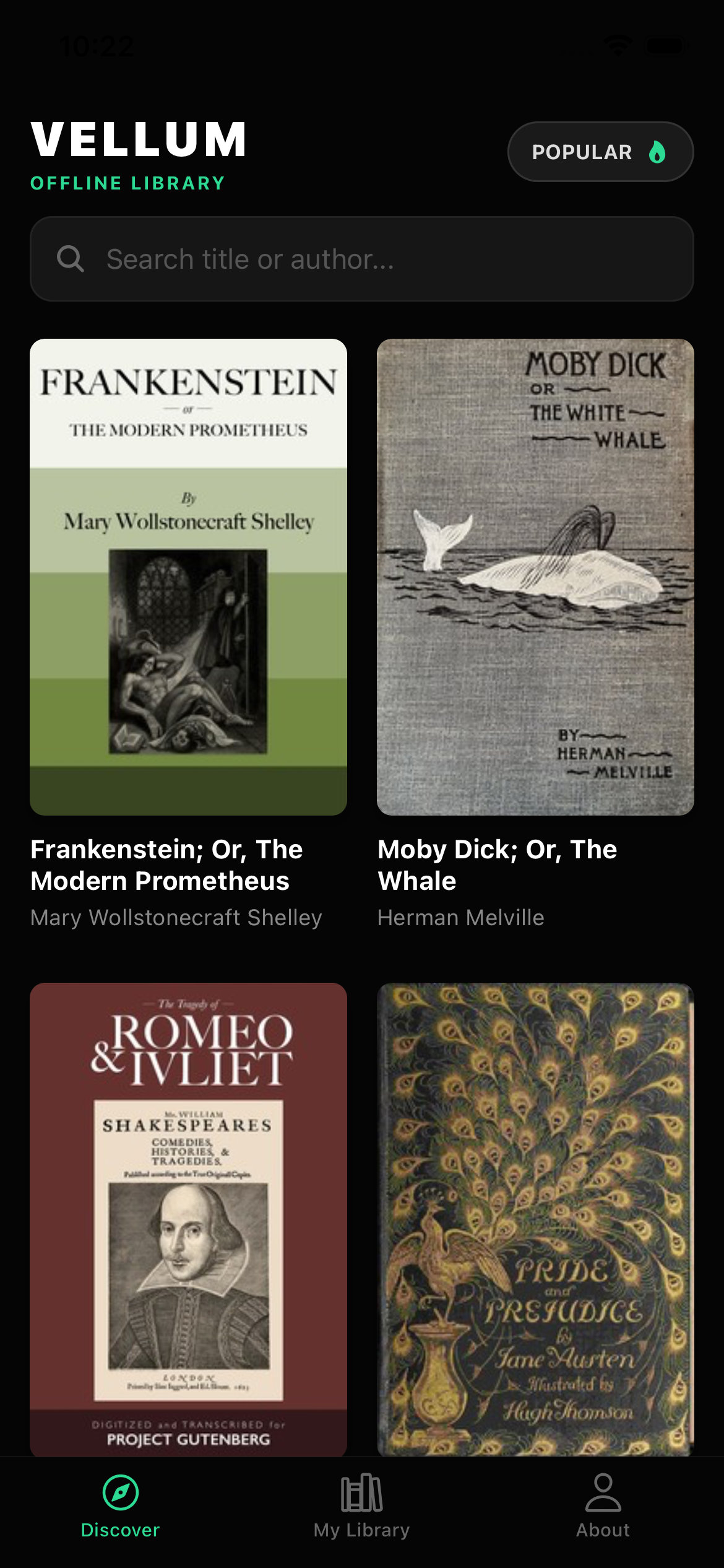 Vellum: Classic Books Reader gallery image