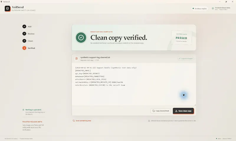 VeilSend screenshot 3