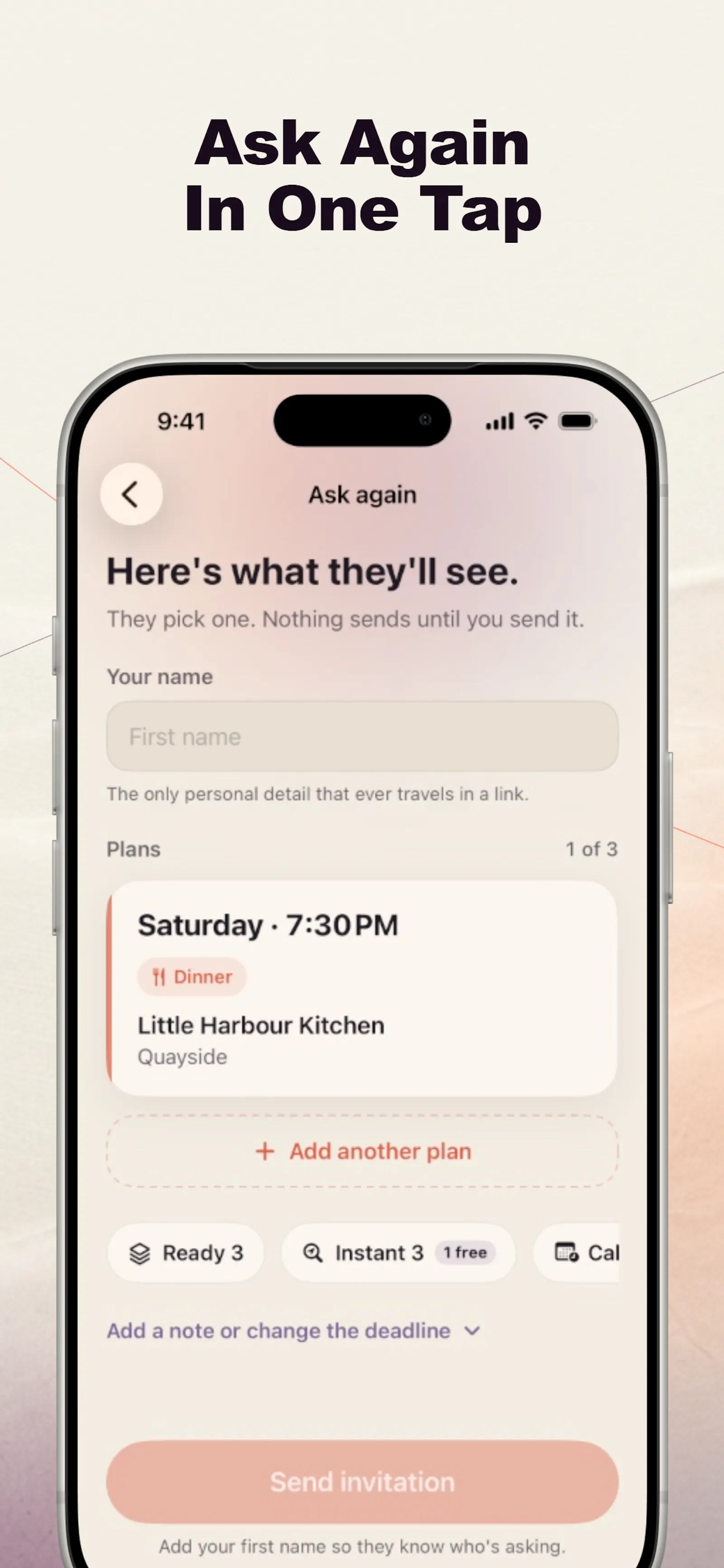 SecondYes: Second Date Planner screenshot 1