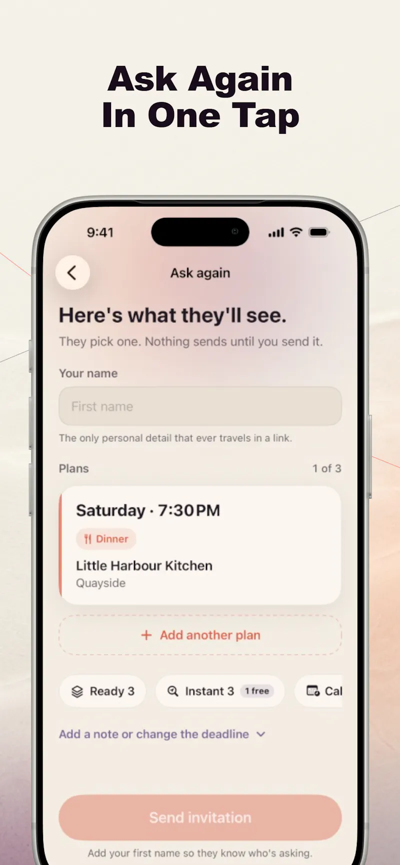 SecondYes: Second Date Planner screenshot 1