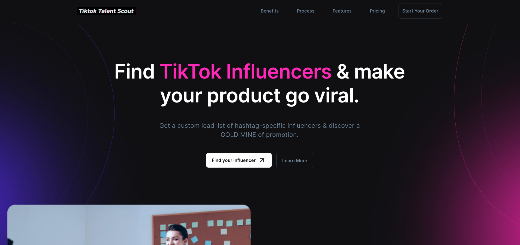 Tiktok Talent Scout - 브랜드를 홍보 할 틈새 영향 요인을 찾으십시오 미디어 1