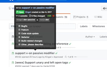 GitHub Hovercard gallery image