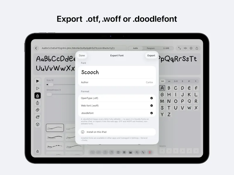Doodle Fonts screenshot 6