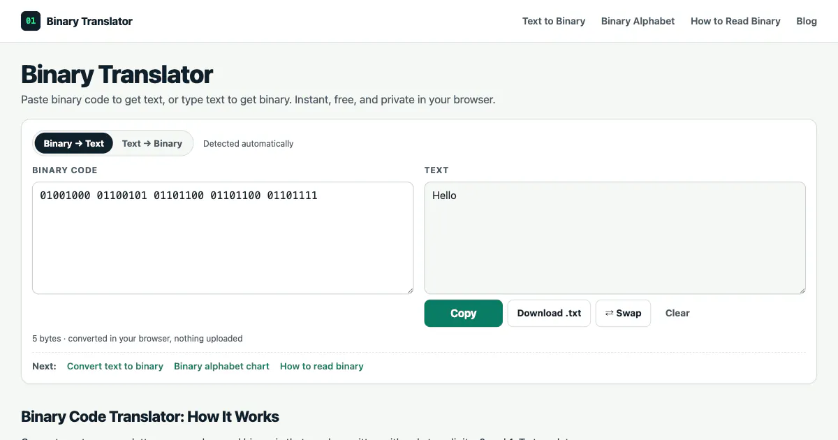 Binary Translator gallery image
