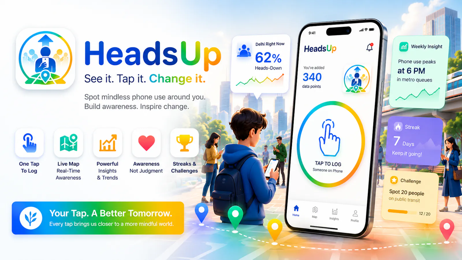 HeadsUp screenshot 1
