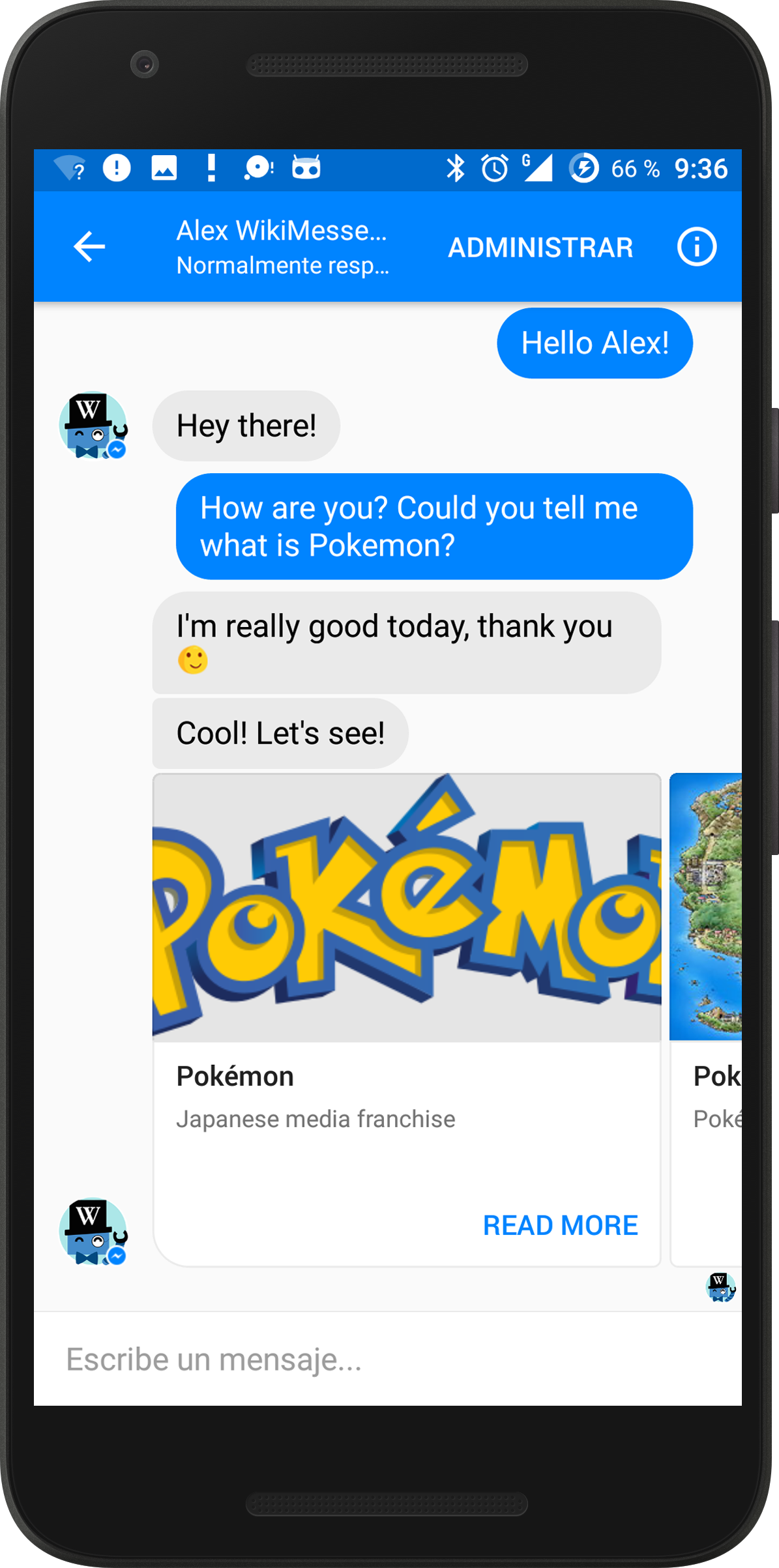 Alex WikiMessenger Bot gallery image