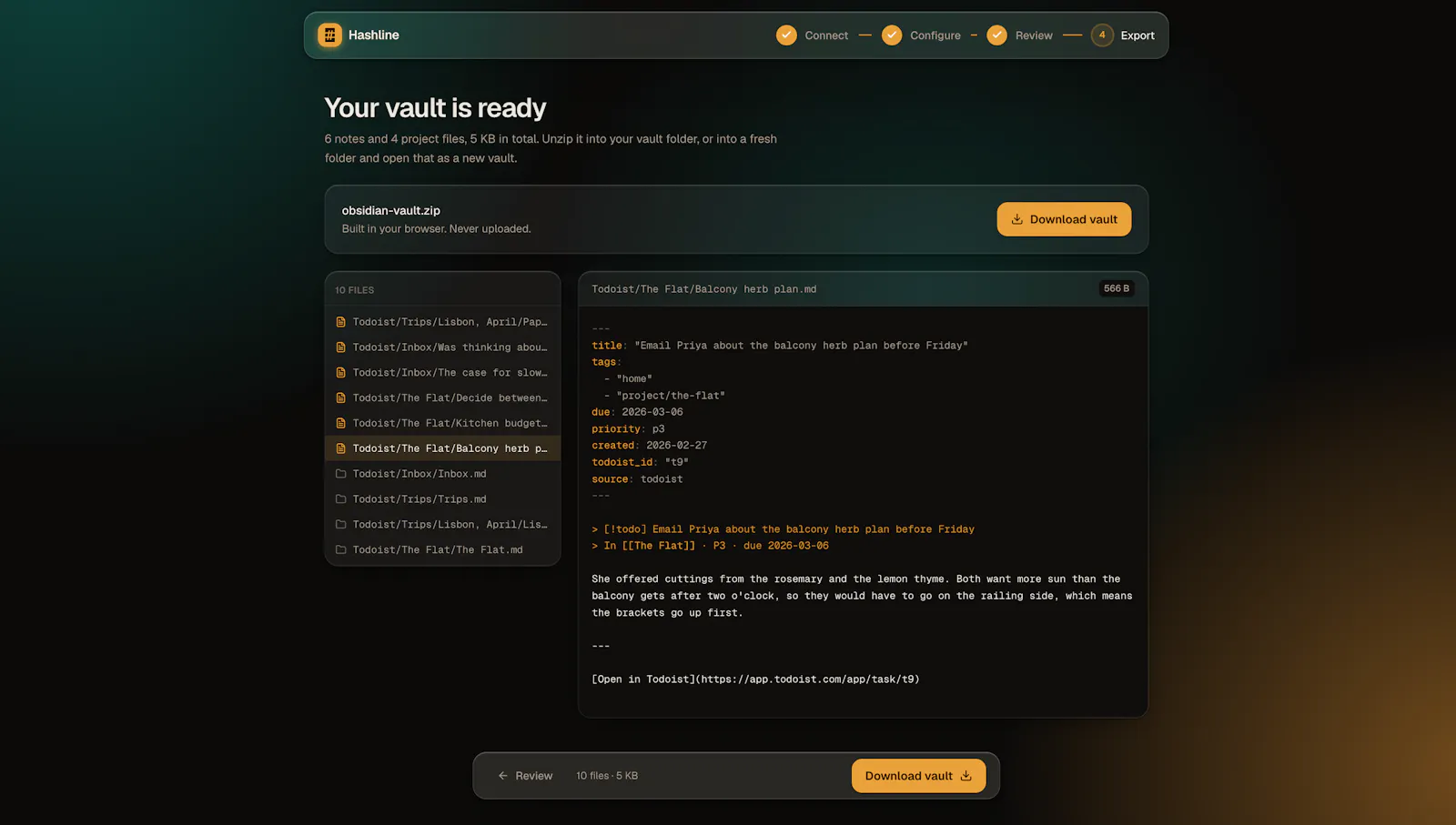 Hashline screenshot 5