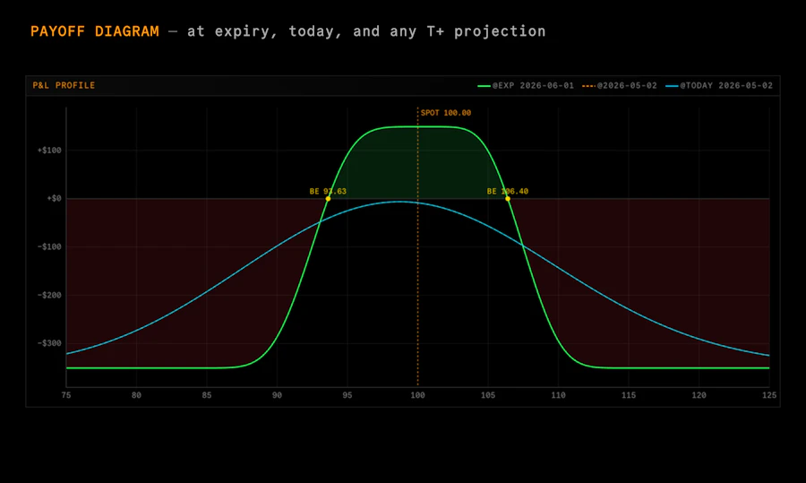 ITANOS // OPTIONS P&L CALCULATOR screenshot 3