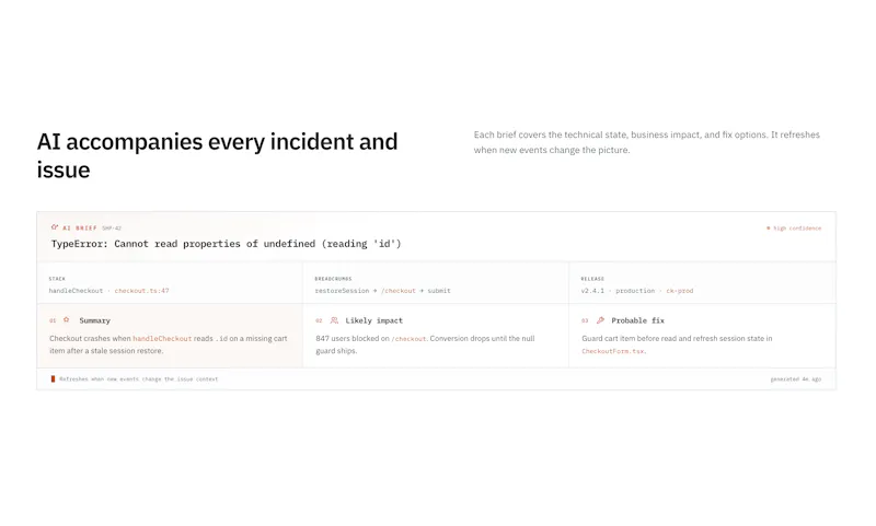 RetraceKit – incidents tracking platform screenshot 4