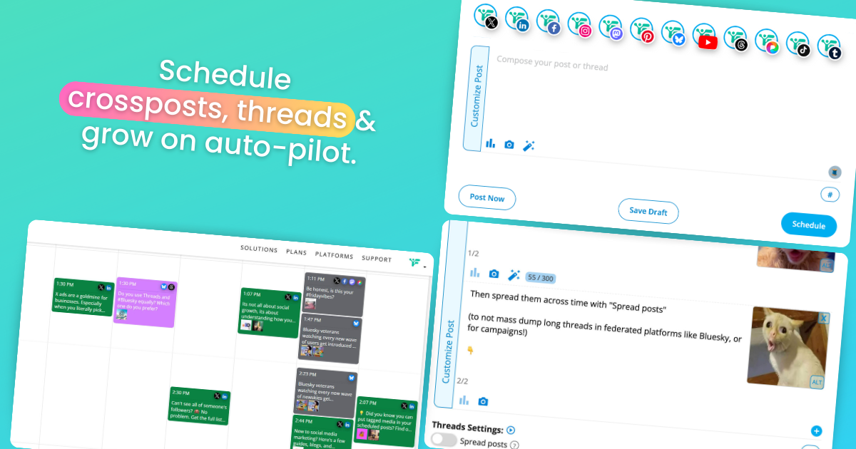 Bluesky Analytics, Search & Growth Tools - Find accounts, track growth, sort followers & schedule posts media 2