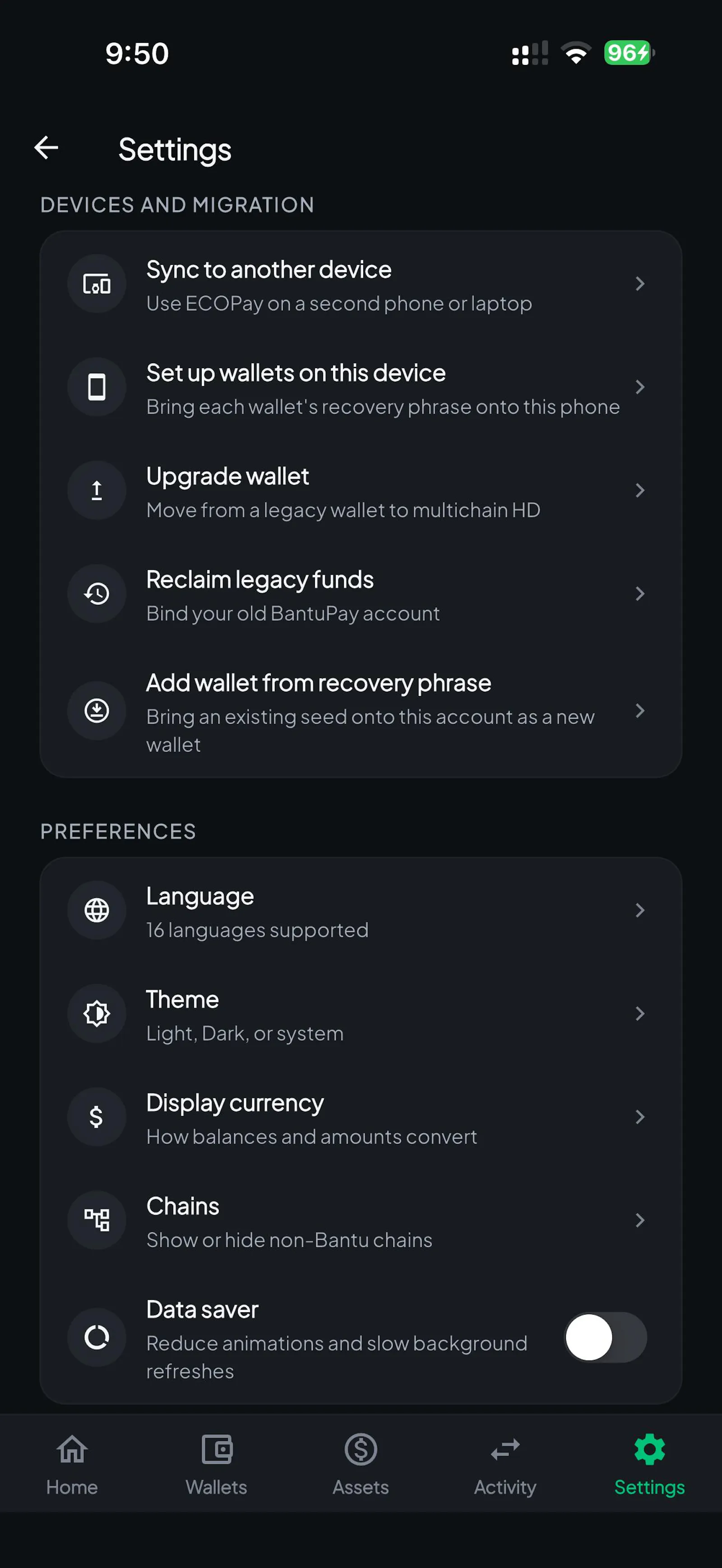 ECOPay Self-Custody Wallet screenshot 4