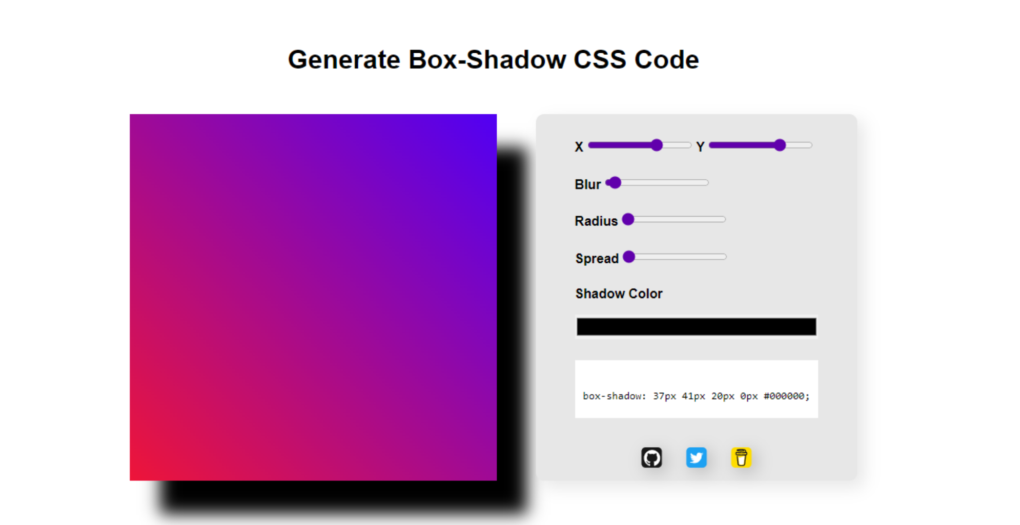 Penjana Kod Box-Shadow CSS media 2