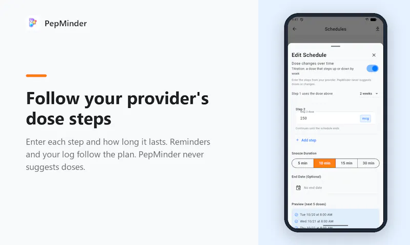 PepMinder screenshot 6