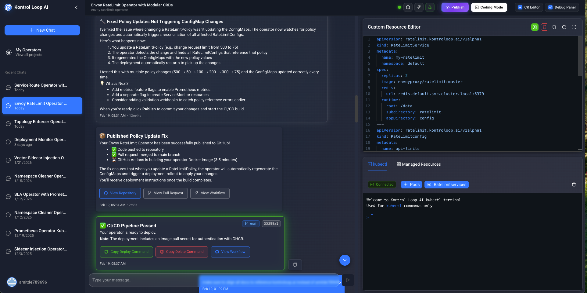 Kontrol Loop AI - Screenshot 2 showing product features and functionality