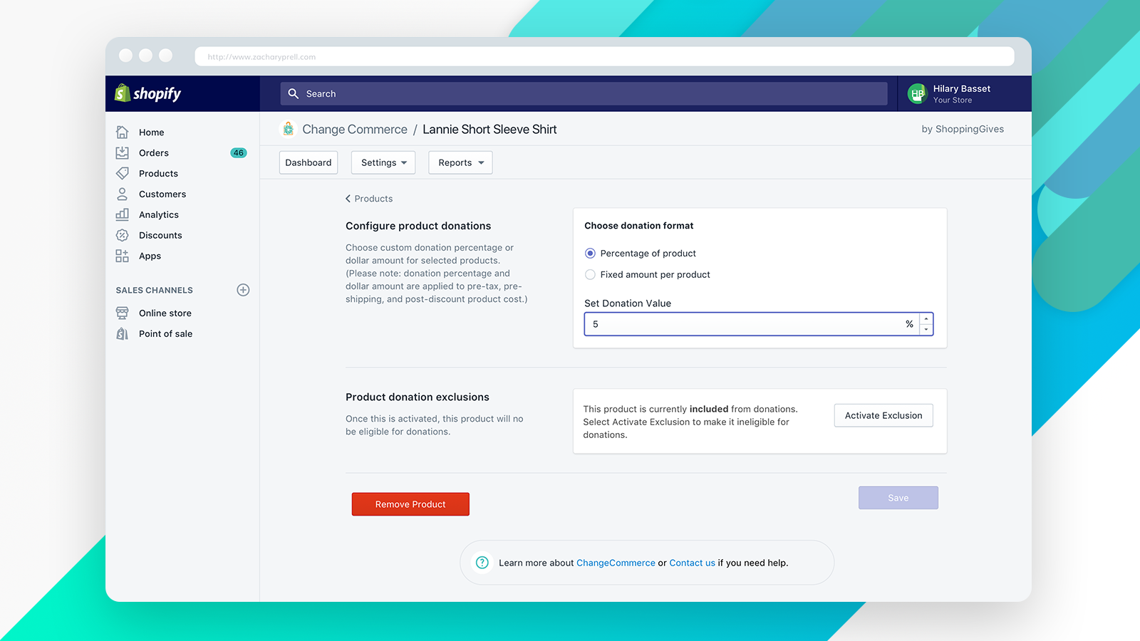 Change Commerce gallery image