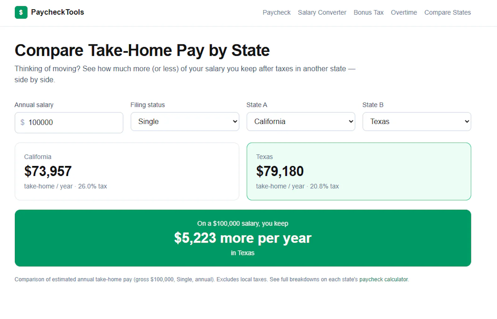 PaycheckTools screenshot 1