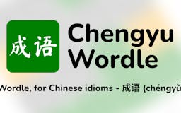 Chengyu Wordle media 1