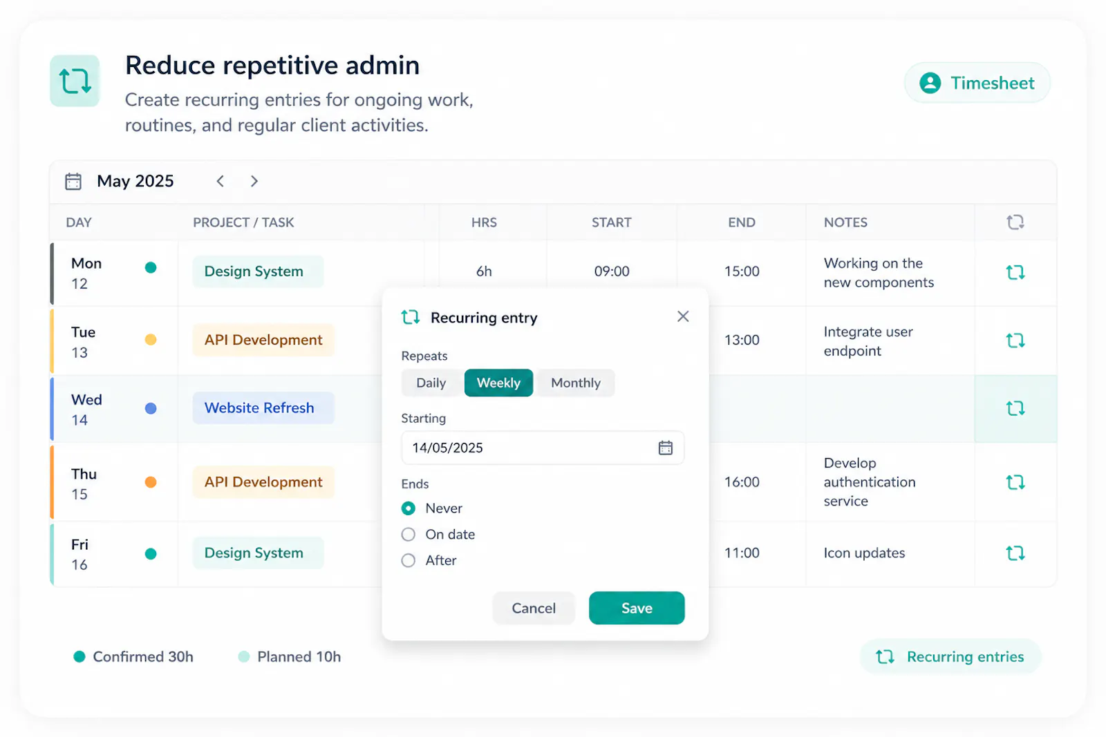 FlowGrid Tracking & Planning screenshot 6