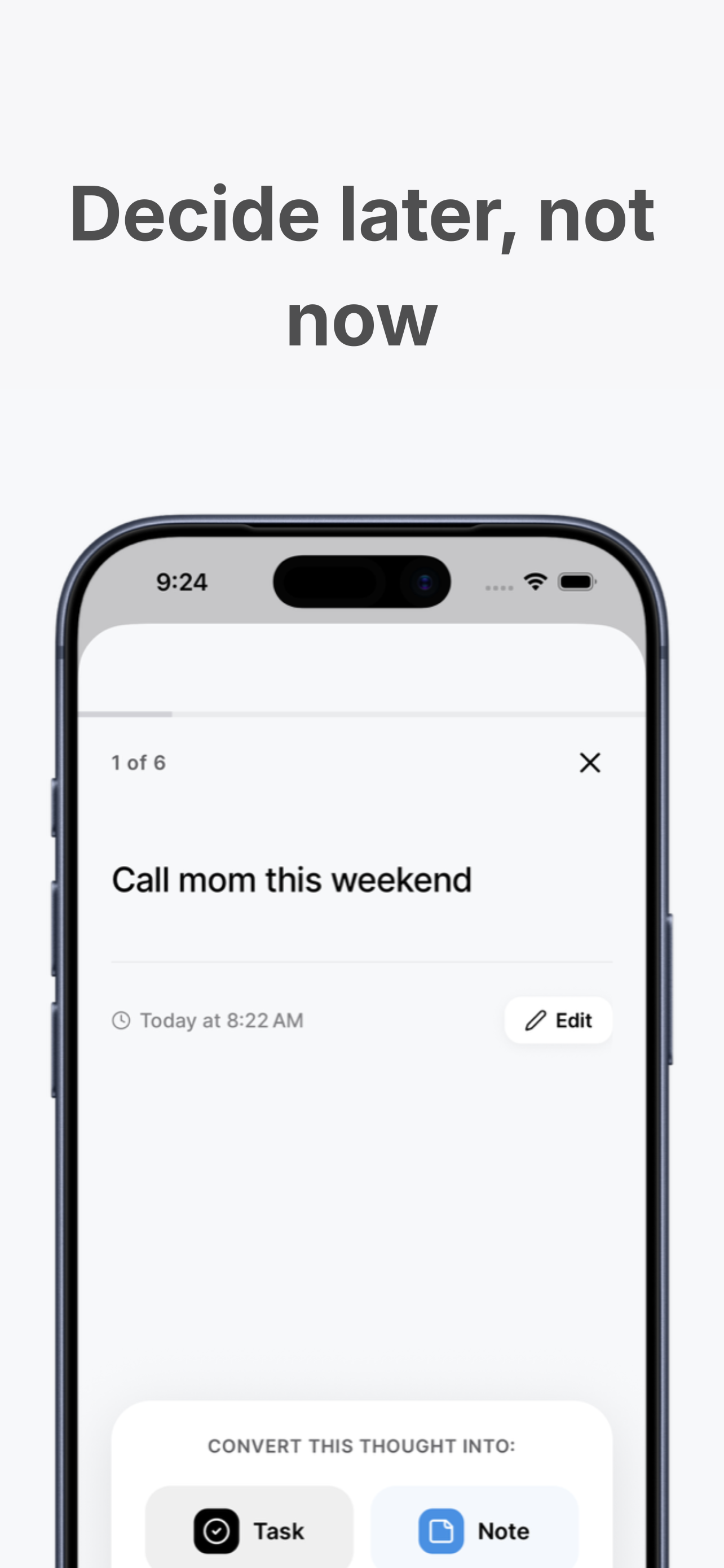 Thoughts Left - Screenshot 2 showing product features and functionality