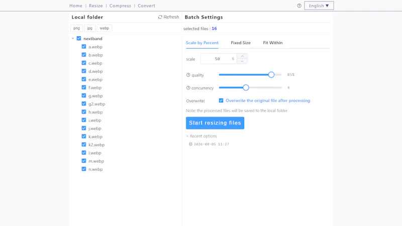 BatchImageLocal - 100% Local Processing screenshot 2