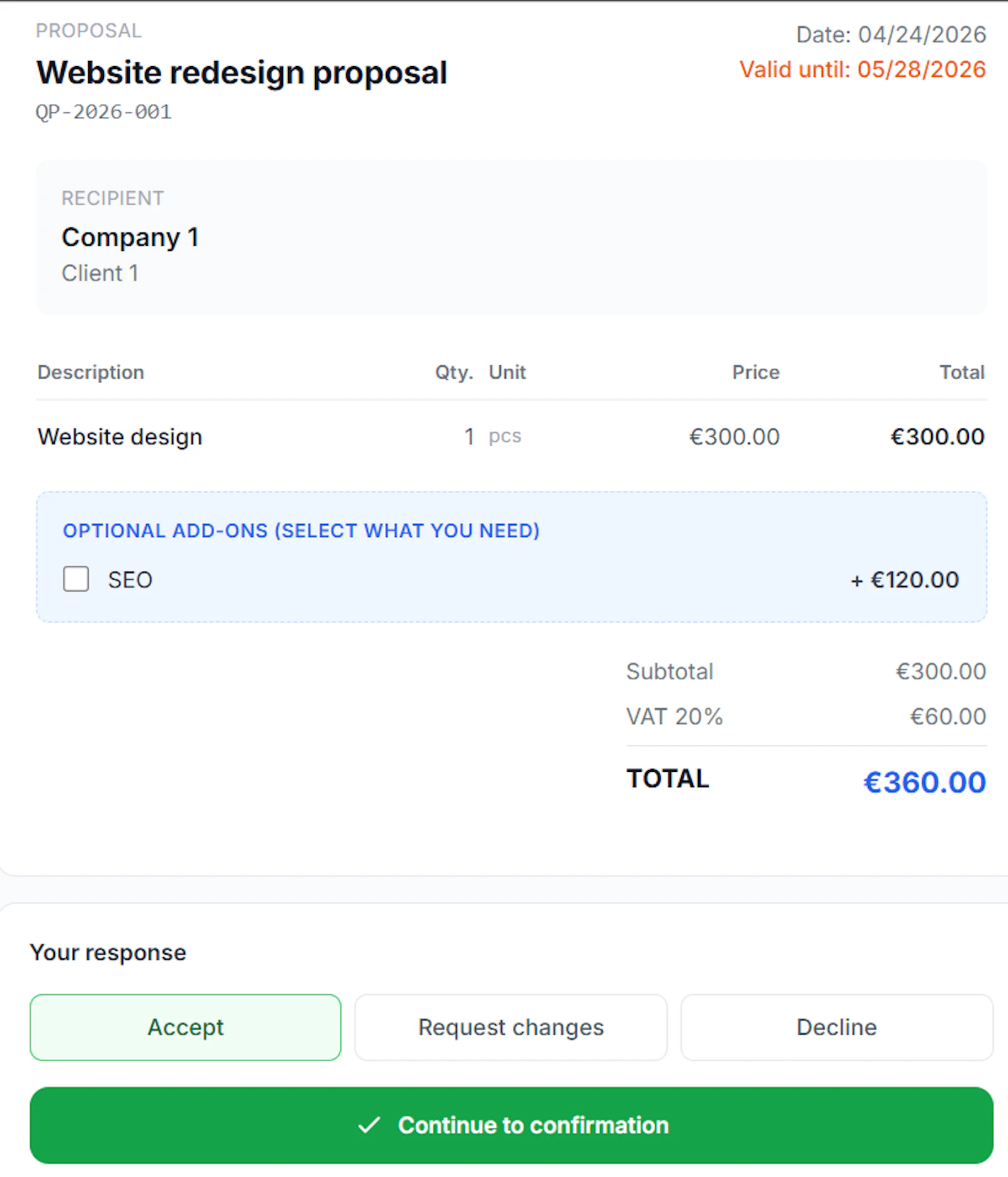 Quicclo screenshot 2