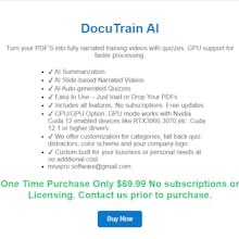DocuTrainAI AI powered Training Videos gallery image