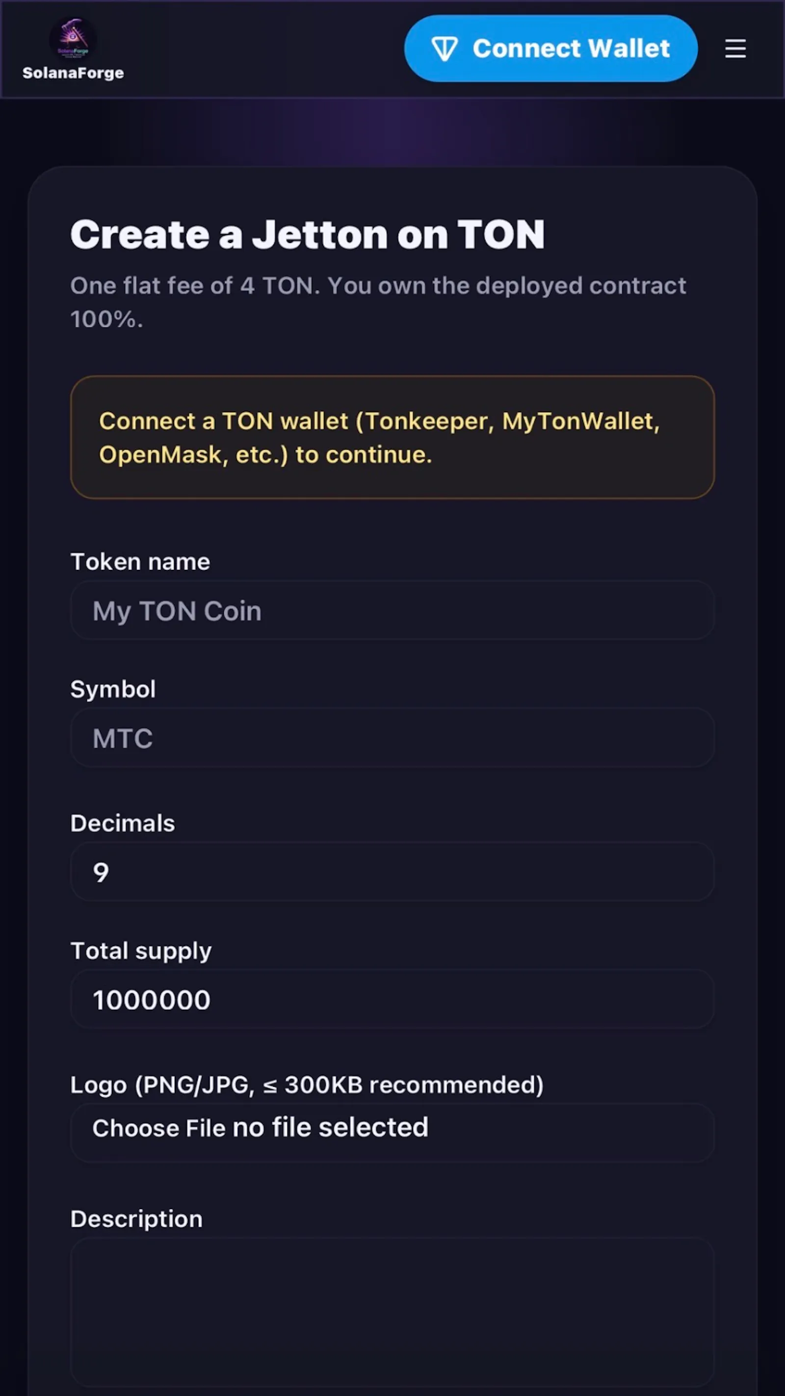 SolanaForge screenshot 3