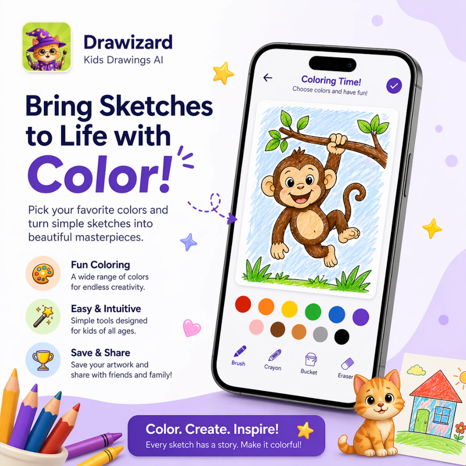 Drawizard AI: Kids Drawings App screenshot 5