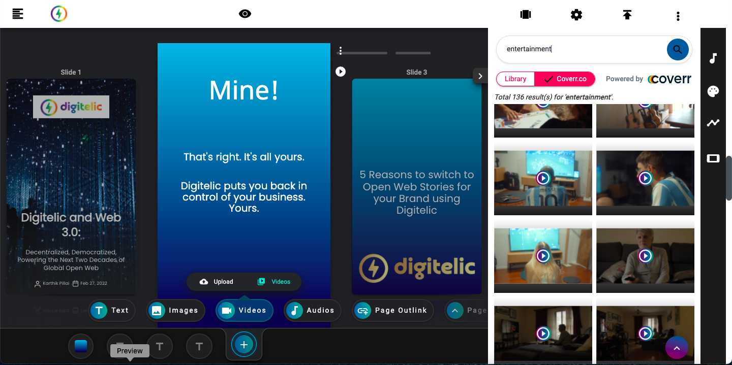 Digitelic Web Story Platform