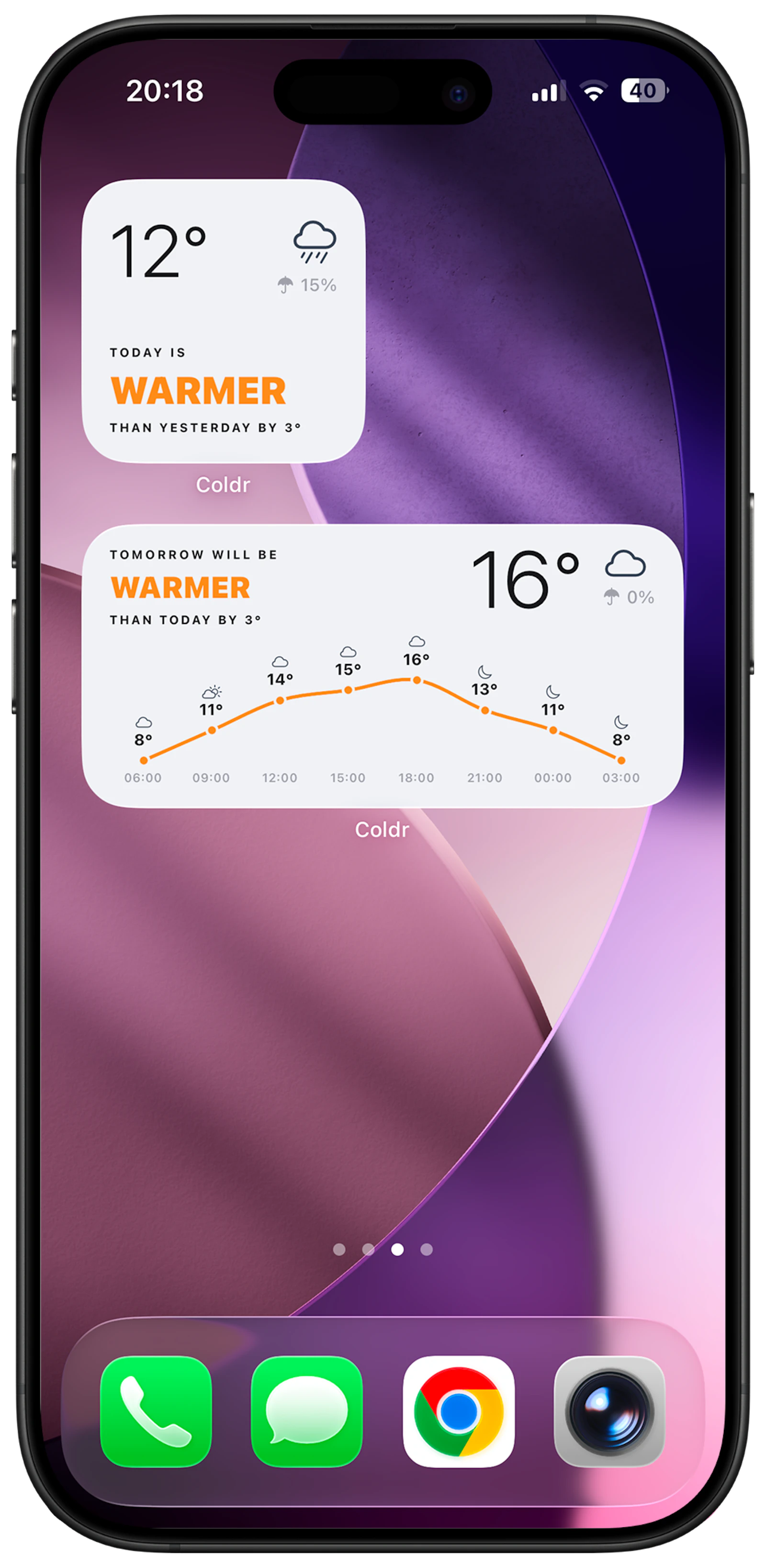 Coldr - Weather made obvious screenshot 4