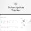 Subscriptin Tracker