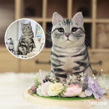 Custom Needle Wool Felt Pet Portrait gallery image