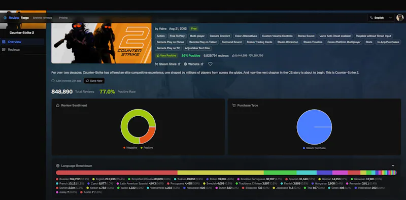 ReviewForge screenshot 2