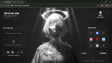 Halo New Tab Dashboard gallery image